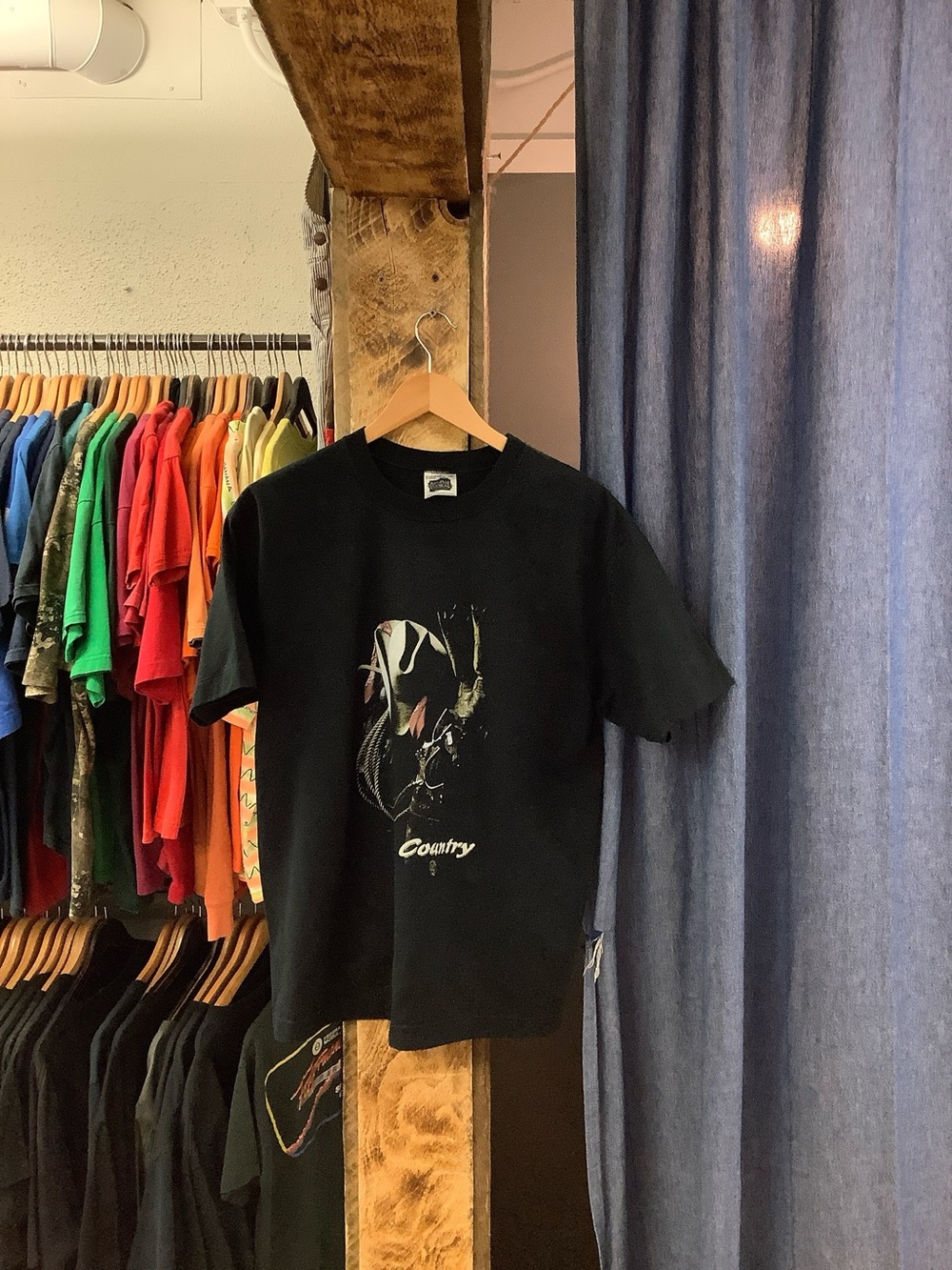 Vintage country black graphic t-shirt